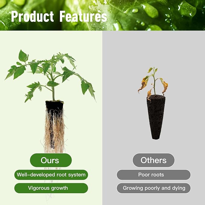 60 pcs Hydroponic Grow Sponges Seed Pods Replacement, Compatible with AeroGarden iDOO and Most Hydroponic Systems. Rapid Rooting Nursery Sponges.