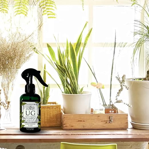 Organic Leaf Wellness Spray for Plants - Protect & Nourish Your Plants w/Chitosan, Yucca Extract, Liquid Kelp and Essential Oils - 8 oz House Plant Spray Bottle