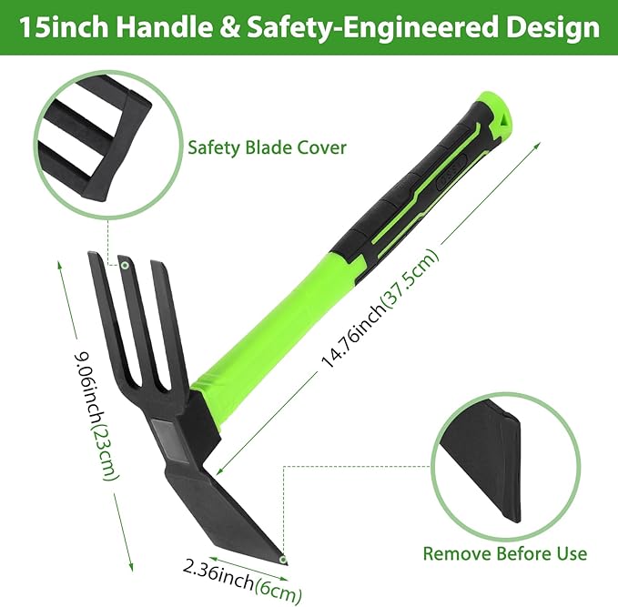15 inch Garden Hoe Durable and Comfortable Handle Garden Tools for Flower Work