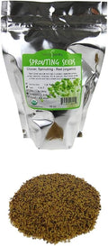 Organic Red Clover Sprouting Seeds by Handy Pantry Brand - 1 Lb Resealable Bag - Sprouts, Microgreens, Gardening, Food Storage, Hydroponics - Edible Seed