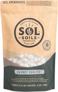 Sol Soils Chunky Perlite for Plants - Lightweight, All-Natural Volcanic Glass Soil Amendment to Improve Drainage & Aeration – 2 Quarts
