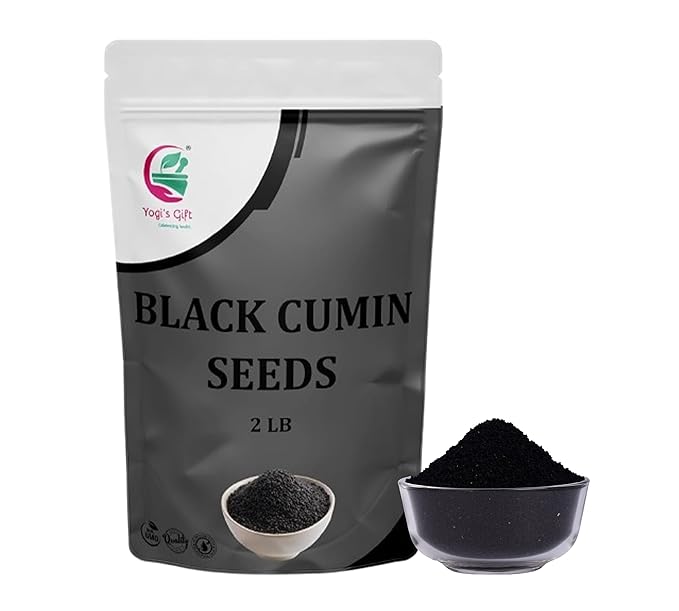 Black Cumin Seeds 2 LB, Nigella Sativa, 100% Pure & Natural, Premium Quality Kalonji Seeds, Perfect for Seasoning, Cooking, Sprouting & Herbal Uses, 2LB Bulk Pack - By Yogi’s Gift®