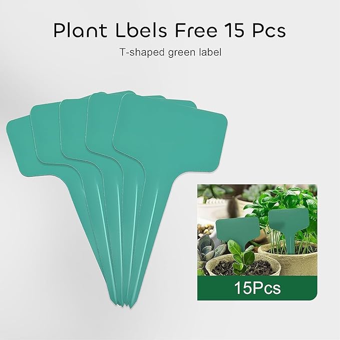 GROWNEER 240 Cells Peat Pots Seed Starter Trays, 24 Packs Biodegradable Seedling Pots Germination Trays, Organic Plant Starter Kit with 15 Pcs Plant Labels