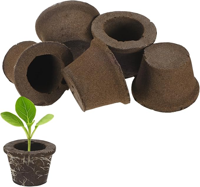 5-Pack Grow Sponges, 3.5x2.3x2.4 Inch Replacement Root Growth Sponges Seed Pods for Plant Rooting/Seed Germination/Hydroponic Gardens System Supplies, Starter Plug for Seeds