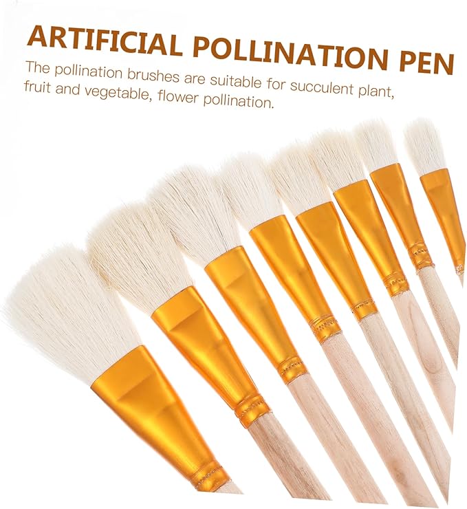 YARNOW Pollination Brush for Plants Hand Pollination Tool for Fruit Tree and Vegetable Garden Bee Pollinator Pen for Efficient Pollinating 7.87 Inch Length