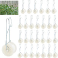 Pemaly 40 Pack Tomato Roller Hooks with 49.2FT String, Greenhouse Trellising Kit for Tomato,Plant, Greenhouse,Flower Vine Twine Crop Trellis Kit Plant Roller Trellis Hook