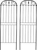 Sunnydaze 32-Inch Traditional Decorative Outdoor Trellis - Metal Wire Garden Trellis for Climbing Plants and Flowers - Set of 2