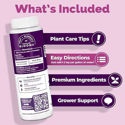 Bloom Fertilizer – Liquid Plant Food for More Blooms, Bigger Flowers & Stronger Bud Development, 1 Gallon