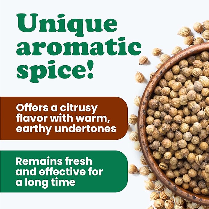 Food to Live Whole Coriander Seeds, 4 Ounces – Non-GMO, Dried Cilantro Seeds, Kosher, Bulk. Rich in Antioxidants. Perfect for Spice Blends, Homemade Pickles. Great for Middle East, Indian Dishes