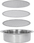 Soil Sifter for Rocks with 3 Sieve Mesh-Sifting Pan for Garden