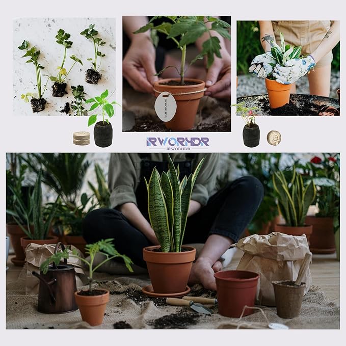 50mm 56 Pcs Peat Pellets Seed Starter Soil,Compressed Seed Starting Soil Peat Pellet for Seed Starting of Plants, Fruits, Vegetables, Flowers, Easy Planting and Transplanting