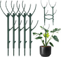 5Pcs Stackable Monstera Plant Support Stake Stem Holder Structures Frame & Plant Cage Support Ring for Sphagnum Twig Trellis Indoor Outdoor Potted Plants Stick for Vine Training & Stem Stabilization