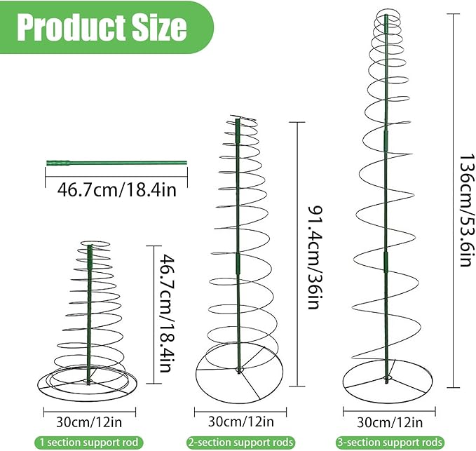 Garden Trellis for Climbing Plants, Metal Garden Trellis Plant Trellis Support for Potted Plants Vegetables Flowers Climbing (1)