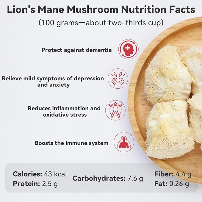inbloom Organic Lion's Mane Mushroom Growing Kit with Spray, Harvest Fresh Mushrooms at Home, Beginner Friendly & Easy to Use, Unique Gardening Gift for Holiday, Handmade in New Jersey, USA
