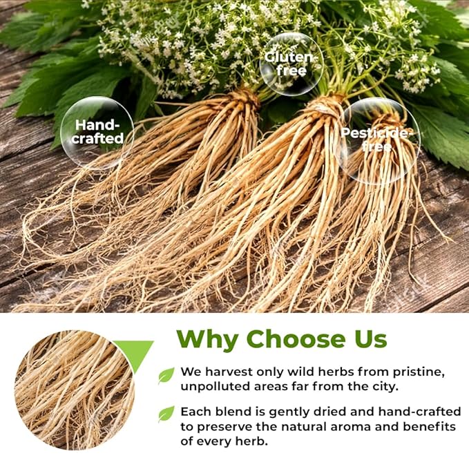 4 oz. Valerian Root Herb Tea (Valeriana Officinalis) – 113g Dried Valerian Root Herbal Tea Raíz de Valeriana
