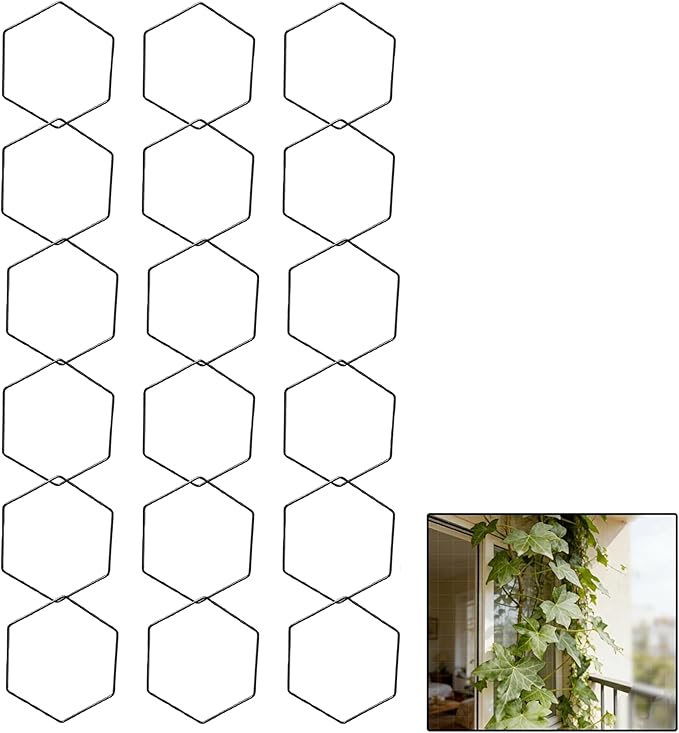Wall Trellis Indoor, Garden Trellis Plant Accessories Sturdy Wall Trellis for Indoor Climbing Plants, Practical Plant Accessories with Stable Support for Pothos, Ivy, Monstera & More Houseplants