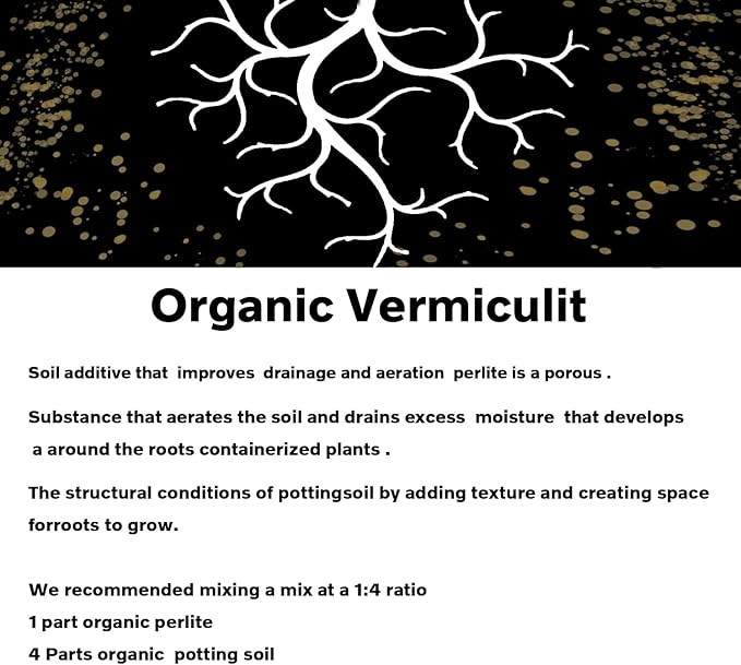 10 QT Professional Grade Horticultural Organic Vermiculite (10 QT, Vermiculite)