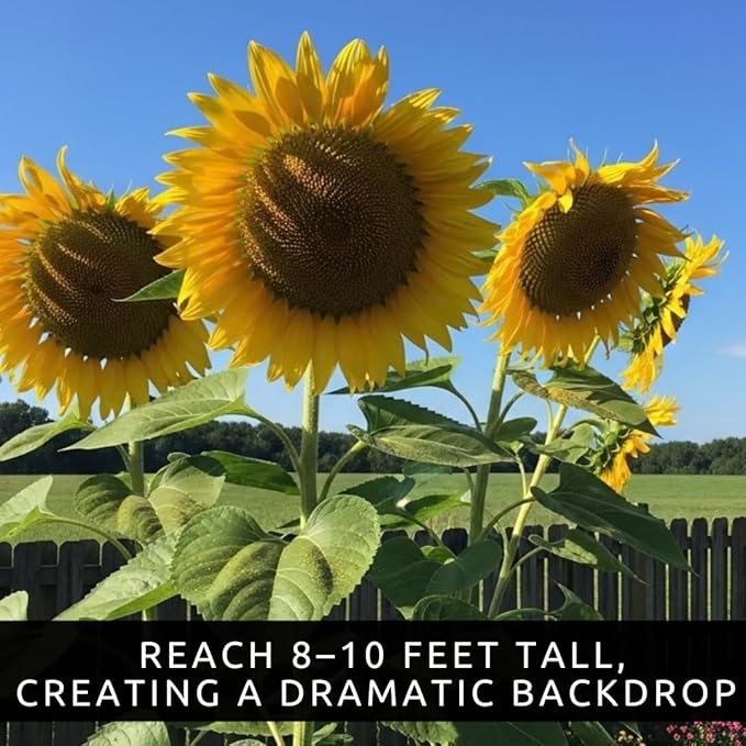 Mongolian Sunflower Seeds – 10 Seeds per Packet, Easy-to-Grow for a Diverse Garden - Tall, Vibrant Yellow Blooms for Garden Beds, Containers, Pollinator-Friendly, Ornamental Annual Flowers