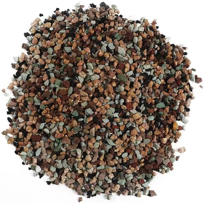 15LB Mix Lava Rocks for Plant Gravel Pebbles for Bonsai Succulent Potting Soil, Top Dressing and Terrarium Plants,