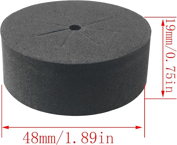 CHENJIN 40PCS 2 Inches Hydroponic Cloning Collar Water Absorbing Premium Grade Foam Fits Net Cups Inserts Hydroponic Growing Ring for DIY Seedling Box