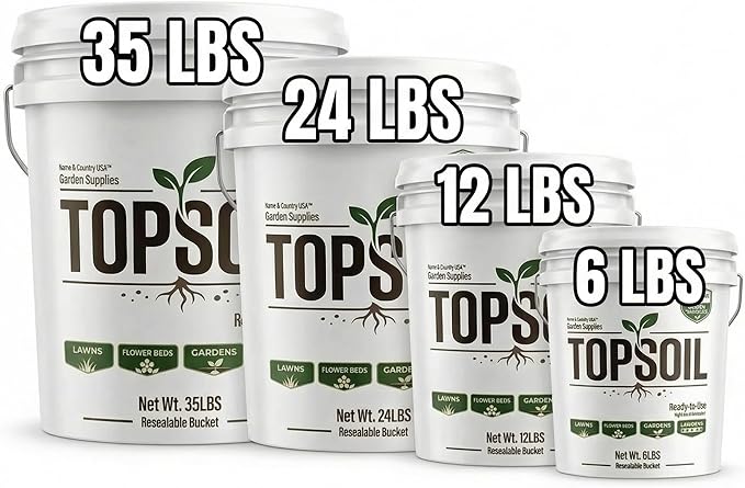 All Purpose Top Soil Pail, Garden Potting Soil Indoor Plants Mix and Potting Soil Outdoor Plants, Versatile Potting Mix for Flowers Vegetables Shrubs and Landscaping (12 lb)