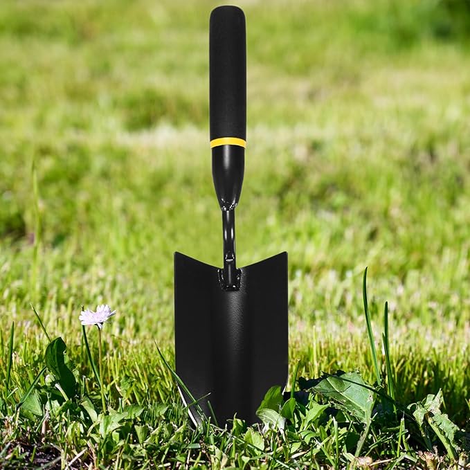 Gardening Trowel, 13 Inch Manganese Steel Garden Hand Shovel with Rubber Handle, Trowel Garden Tool for Farmer Soil Planting Digging Transplanting