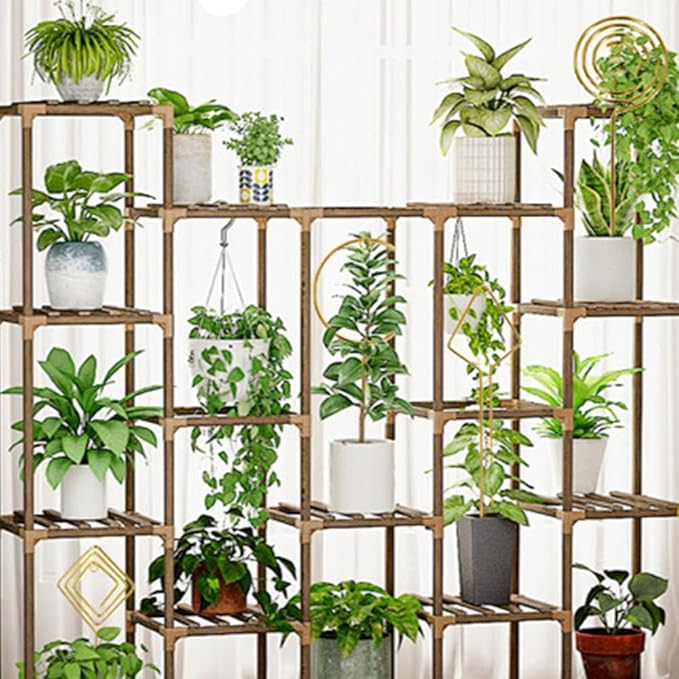 Plant Trellis Indoor - 4 Pack Small Hoop Trellis Mini for Climbing Plants Indoor, 15.7 Inch Indoor Plant Trellis with Different Patterns, Vine Plant Support for Flower Pothos (Gold)