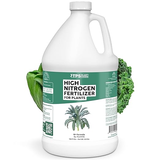 High Nitrogen Fertilizer for Plants – Liquid Plant Food for Rapid Green Growth, Deep Leaf Color & Strong New Foliage, 1 Gallon
