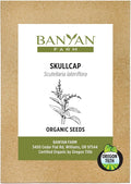 Banyan Botanicals Organic Skullcap Seeds – Skutellaria Lateriflora – Soothing Herb That is Quick-Growing and Low-Maintenance Herb – 50 Count – Open Pollinated Non-GMO Easy-to-Grow