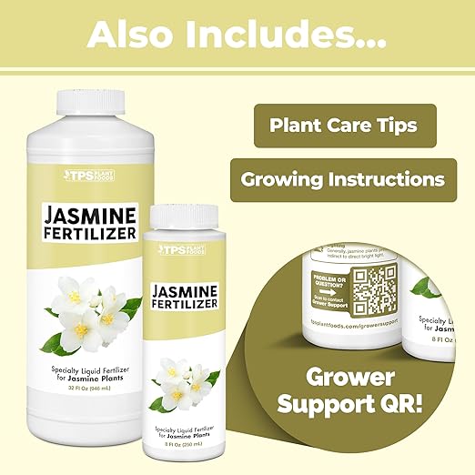 Jasmine Fertilizer – Liquid Plant Food for More Blooms & Healthy New Growth, 8 oz