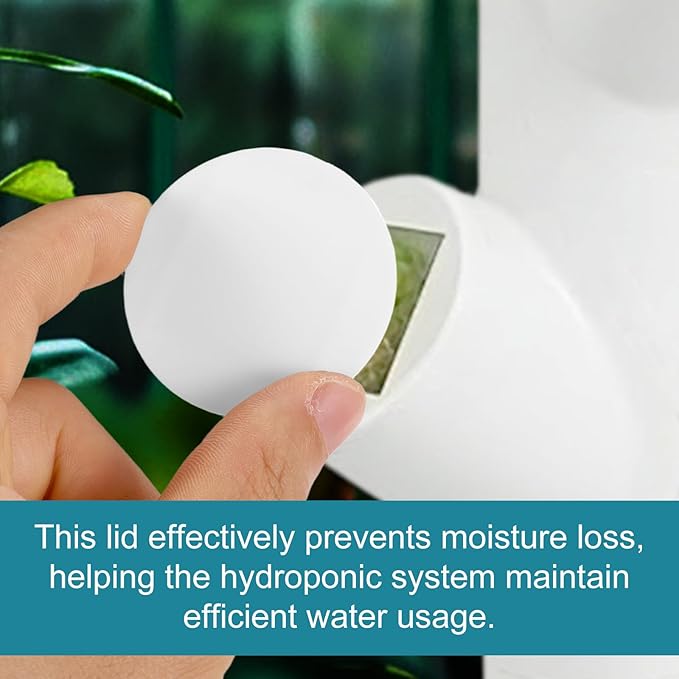 20pcs Reusable Hydroponic Caps for Gardyn yPod System, Durable Plastic Covers Hydroponic Pod Accessories for Vertical Garden Towers Indoors Seed Growth
