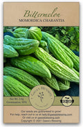 Gaea's Blessing Seeds - Bitter Melon Seeds - Bitter Gourd Heirloom Non-GMO Bittermelon Seeds with Easy to Follow Planting Instructions - 92% Germination Rate (Pack of 1)