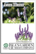 Anise Hyssop Seeds (Agastache foeniculum) – 500+ Non-GMO Heirloom Herb & Flower Seeds for Planting, Fragrant Licorice Mint Wildflower, Attracts Bees & Butterflies, by Isla’s Garden Seeds, Gift Idea