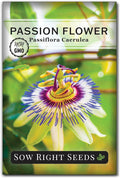 Sow Right Seeds - Passion Flower (Passiflora caerulea) Seeds for Planting - Beautiful Flowers to Plant in Your Garden - Non-GMO Heirloom Seeds - Exotic and Colorful Blooms - Attract Pollinators