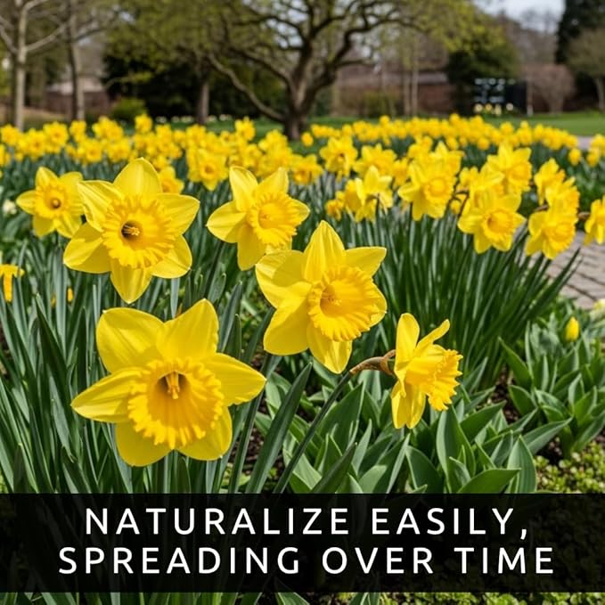 Yellow Dutch Master Daffodil Bulbs for Planting - Fresh Blooming Flowers, Easy to Grow Perennials - Sunshine Flowers - Early Spring Blooms - Indoor or Outdoor Growing (20 Bulbs)