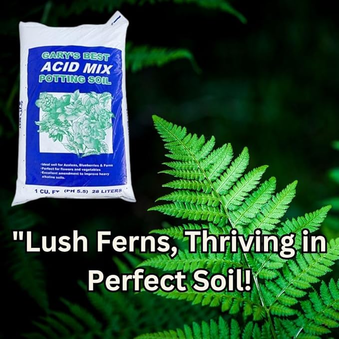 Gary's Best Acid Mix Potting Soil 1 cu ft | Peat Moss & Pumice Blend | Ideal for Azaleas, Blueberries, and Acid-Loving Plants | Excellent Drainage & Moisture Retention