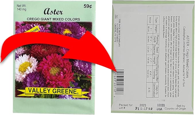 Set of 50 Flower Seed Packets! Flower Seeds in Bulk, 15 or More Varieties Available!
