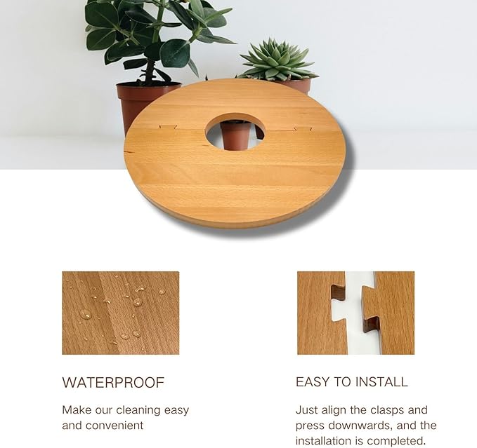 13.7 Inch Plant Pot Grid from Animals, Wooden Plant Pot Cover, Indoor Plant Protector from Cats, Flowerpot Decorative Cover.