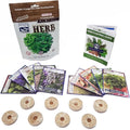 Culinary Herb Garden Kit – 10 Herb Seeds for Planting Indoors or Outdoors + 8 Soil Pucks – Basil, Cilantro, Lavender, Rosemary, Thyme & More