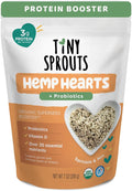 Tiny Sprouts Organic Hemp Hearts + Full Serving Probiotic + Vitamin D3 | Superfood Protein Booster for Kids | Omega-3, Iron, Magnesium, Zinc | Brain & Immune Support | Gluten-Free Superseed Blend | 7 oz