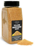 Fresh Finest Whole Bold Yellow Mustard Seed, Kosher & Non-GMO, 550G (19.40oz)