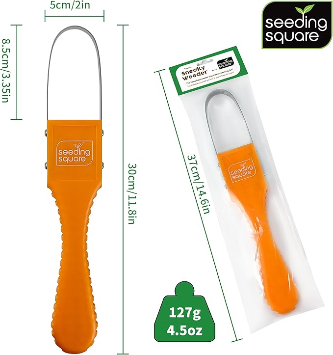 Seeding Square Sneaky Weeder Handheld Gardening Tool for Precise Weeding | Ergonomic, Lightweight, and Durable Manual Weeder for Vegetable Gardens and Flower Beds
