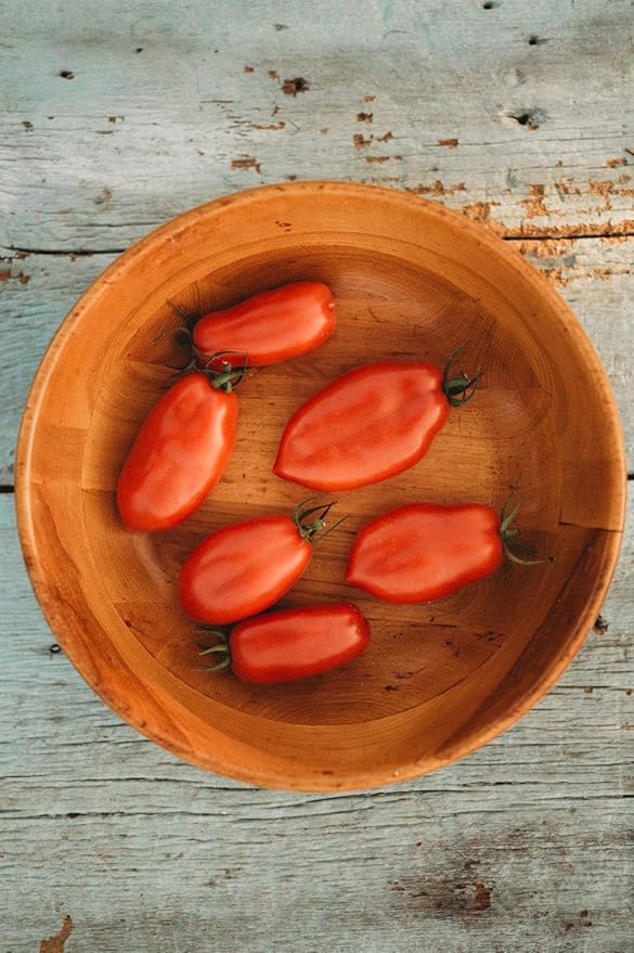 San Marzano Tomato - 50 Seeds - Flavorful Italian Paste Tomato, World Renowned for Canning & Sauce Making, Non-GMO Heirloom Roma Tomato Seeds for Planting in The Home Garden, Thresh Seed Company