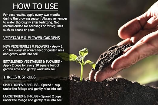 𝐁𝐄𝐒𝐓𝐒𝐄𝐋𝐋𝐄𝐑 Organic Blood Meal Fertilizer by Gardenera - 12-0-0 NPK - All-Natural Plant Food Source of Nitrogen for Organic Gardening, Flowers, Vegetables, Trees & Shrubs [8 OZ]