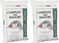 Michigan Peat 2-Pack Compost and Manure Blend, Garden Magic Mix w/Odor-Free Blend, 40 Lbs - Outdoor Lawn and Gardening Mixture with Nutrients and Minerals for Soil Potting and Planting