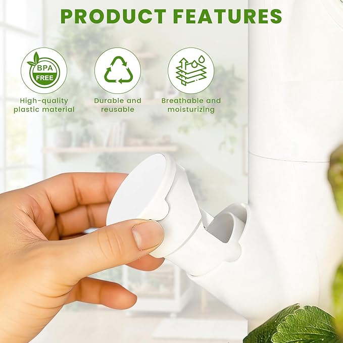 20 Pack Caps Compatible with Gardyn yPod Hydroponic System, Reusable, 5.2cm/2 Inch, Plastic Covers for Grow Ycube Cups Hydroponic Pod Lid Accessories for Vertical Garden Towers
