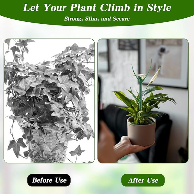 7 Pcs Monstera Plant Support, 11 Inch Plant Supports for Indoor Plants, Snake Plants Support Structures for Vine Training & Stem Stabilization, Monstera, Pothos, Philodendron