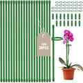 Joyhalo 30 Pack Plant Stakes for Indoor Plants, 16 Inch Garden Stakes, Adjustable Plant Support Sticks for Tall Plants As Tomatoes Beans Orchid Vegetable