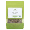 Biokoma Pure and Organic Milk Thistle Seeds 3.55 oz, Silybum Marianum for Milk Thistle Tea, USDA Organic Herbal Tea, Loose Whole Seeds in Resealable Moisture Proof Pouch, Non GMO, No Additives, Kosher