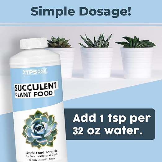 Succulent Plant Food – Liquid Fertilizer for Compact Growth, Vibrant Color & Stronger Root Development, 32 oz